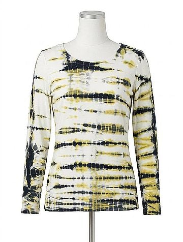 Stella Carakasi Tie Dyed Every Day Tee in Kiwi Tie Dye (view 1)