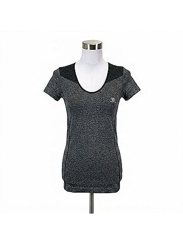 Salomon Women's Elevate Short Sleeve Seamless Tee in Black (view 1)