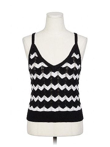 525 America Izzie Chevron Stripe Tank in Black Multi (view 1)