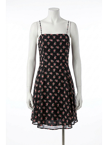 Alice + Olivia Glinda Floral Print Mini Dress in Heirloom Black (view 1)