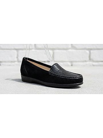 SAS Women's Simplify Slip On Shoes in Gray Tetris (view 1)