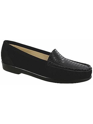 SAS Women's Simplify Slip On Shoes in Gray Tetris (view 2)