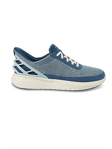 KIZIK Women's Athens Slip On Sneaker in Blue Mist (view 2)