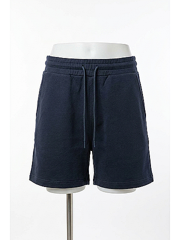 Bally Women's Drawstring Cotton Shorts in Navy Blue (view 1)
