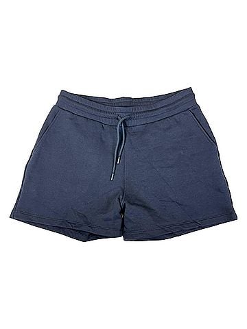 Bally Women's Drawstring Cotton Shorts in Navy Blue (view 2)
