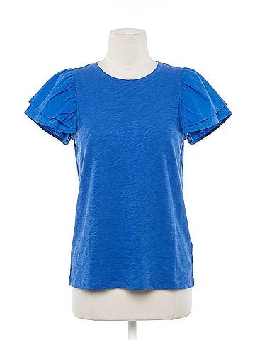 THML Flutter Top in Blue Breeze (view 1)