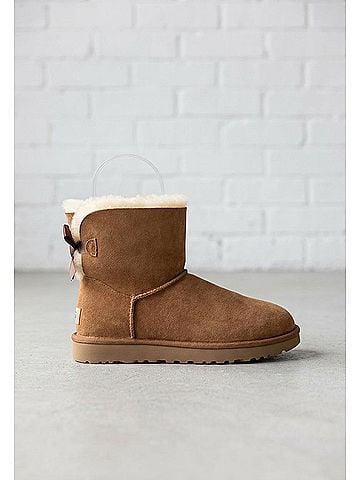 Ugg Women's Mini Bailey Bow Ii Boot in Chestnut (view 1)