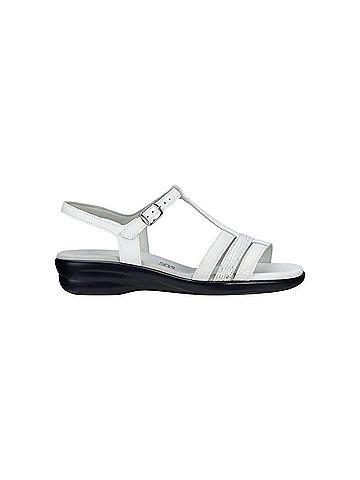 SAS Women's Capri T Strap Sandals in White Multi (view 2)