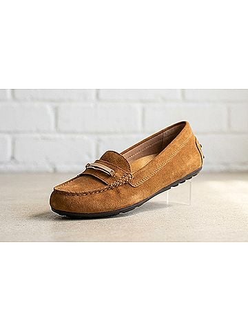 Vionic Women's Honor Ashby Moccasin in Khaki (view 1)