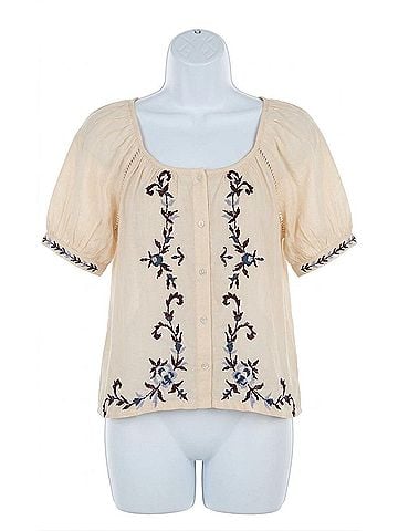 Cleobella Women's Adeline Blouse in Ivory Multi (view 1)