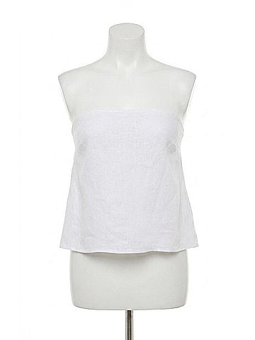 L Space Tessa Strapless Top in White (view 1)