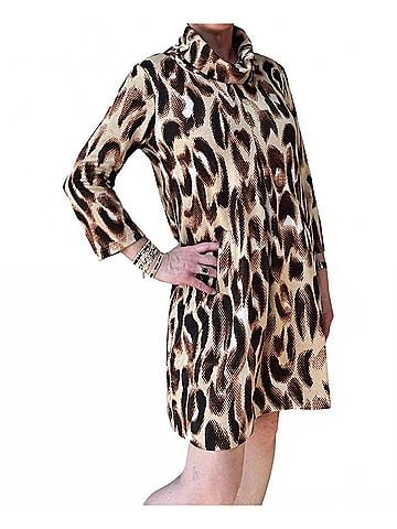 Tyler Boe Kim Jacquard Dress in Big Animal (view 2)