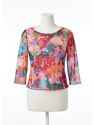 FDJ Stefanie Bell Sleeve Boat Neck Top in Multi (view 1)