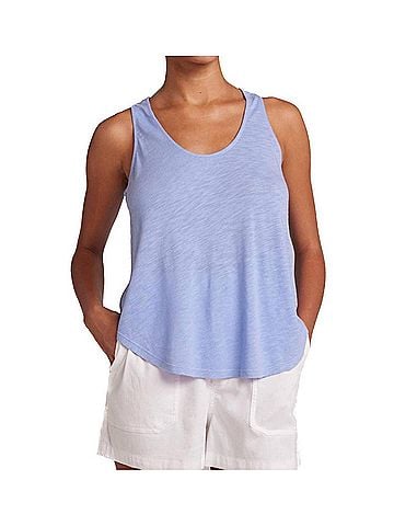 Bella Dahl Scoop Neck Tank Top in Peri Blue (view 2)