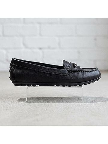 Vionic Women's Honor Ashby Moccasin in Black (view 1)
