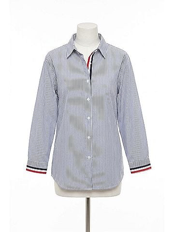 Joh Saint-Germain Pinstripe Shirt in Blue (view 1)