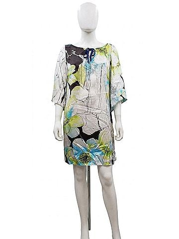 Hale Bob Women's Printed Silk Dress in Tl26 (view 1)