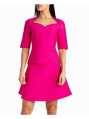 Nicole Miller Lucy Knit Sweetheart Top in Nm Precious Pink (view 2)