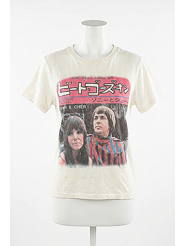 Chaser Sonny &amp; Cher Beat Goes On Tee in Coconut Milk (view 1)
