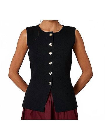 Hem & Thread City Blouse in Black (view 2)