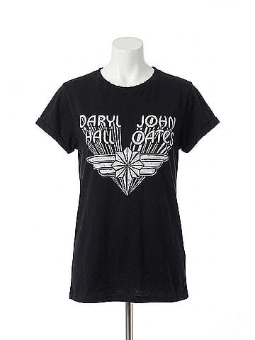 Recycled Karma Hall &amp; Oats Tee in Black (view 1)