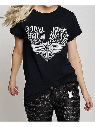 Recycled Karma Hall &amp; Oats Tee in Black (view 2)