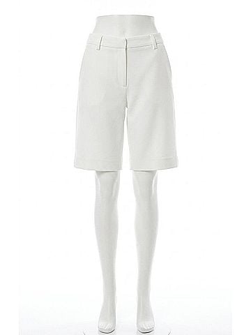 Generation Love Katina Crepe Bermuda Shorts in Bright White (view 1)
