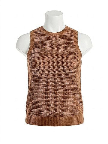 Sanctuary Natural State Halter Tank Top in Toasted Coconut Metallic (view 1)