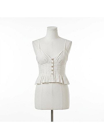 L Space Clover Top in White (view 1)