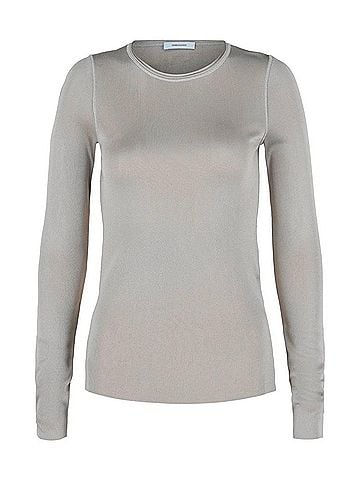 Salvatore Ferragamo Women's Long Sleeve Top in Cement (view 1)