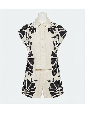Cleobella Selene Printed Blouse in Atropa (view 1)