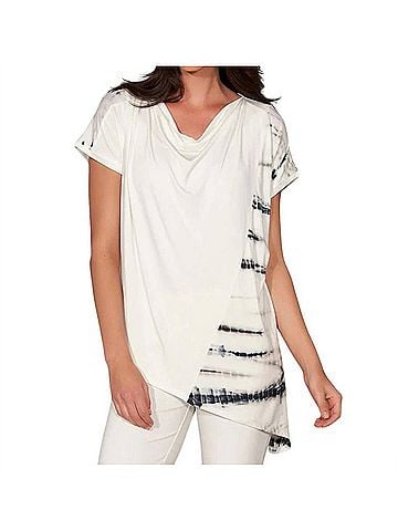 Stella Carakasi Island Hopper Top in Soft White-Tie Dye Birch (view 2)