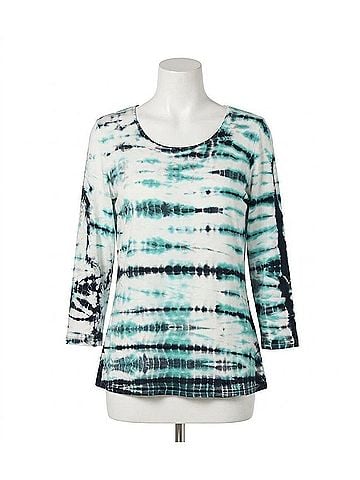 Stella Carakasi Tie Dyed Every Day Tee in Lagoon Tie Dye (view 1)