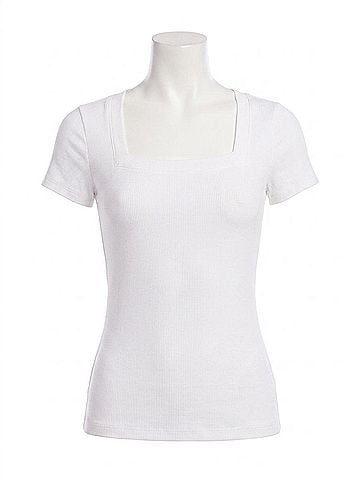 Fifteen Twenty Mindy T Shirt in White (view 1)