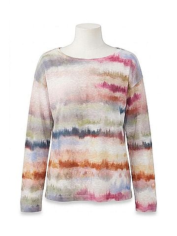 FDJ Dye Long Sleeve Top in Multi (view 1)