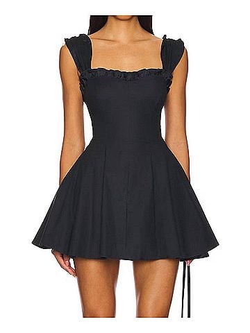 Free People Midnight Magic Mini Dress in Black Combo (view 2)