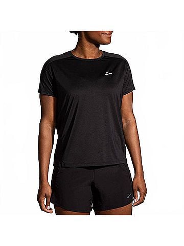 Brooks Sprint Free Short Sleeve 2.0 Tee in Black (view 2)
