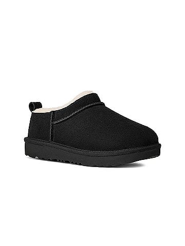 Ugg Kid's Classic Micro Boot 5 Mo in Black (view 2)