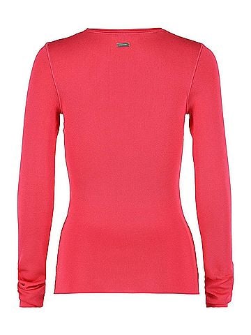 Salvatore Ferragamo Women's Long Sleeve Top in Fuschia (view 2)