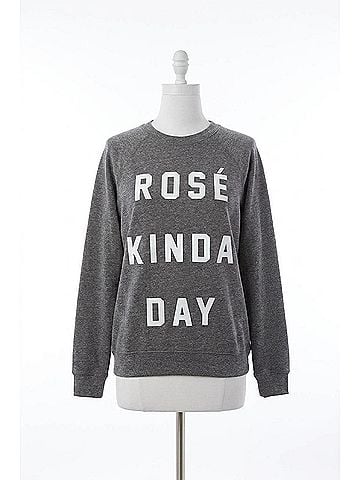 People of Leisure Rosé Kinda Day Pullover in Heather Grey (view 1)