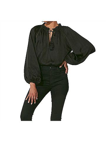 Cleobella Arya Blouse in Black (view 2)