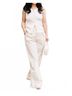 Astr Solid White Ribbed Button Front Top in White Size XS - photo 3