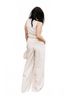 Astr Solid White Ribbed Button Front Top in White Size XS - photo 4
