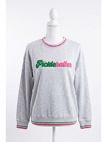 Shiraleah Pickleballer Sweatshirt in Grey (view 1)