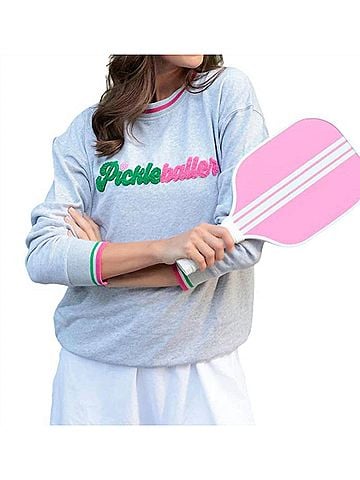 Shiraleah Pickleballer Sweatshirt in Grey (view 2)