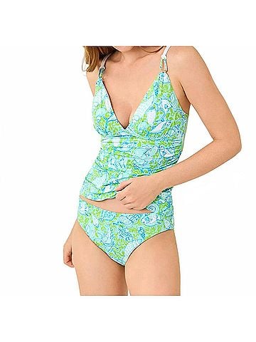 Lilly Pulitzer Betie Bikini Bottom in Day Dream Blue Throw Me A Line (view 2)