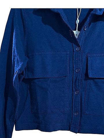 Bobi Women's Utility Shirt in Navy (view 2)