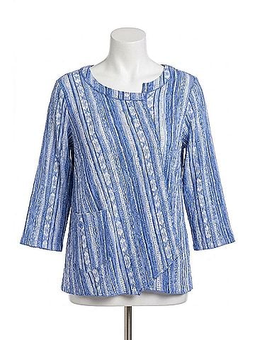 Habitat St. Tropez Stripe Top in Indigo (view 1)