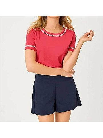 Lilly Pulitzer Clairmont Ladder Lace Knit Top in Paradise Punch (view 2)