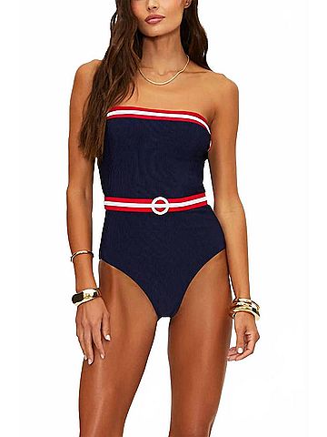 Beach Riot Jessa One Piece Swimsuit in Twilight Firework Colorblock (view 2)